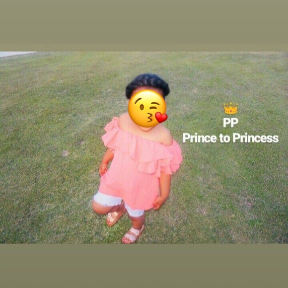 Other - Toddler girls coral ruffle top